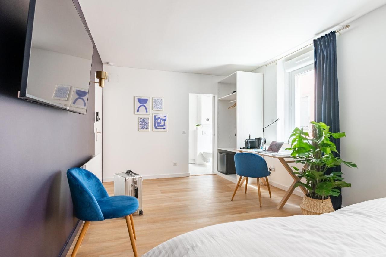 Apartamento Calme & Chic Bleu - Proche Gare Et Centre Dijon Exterior foto