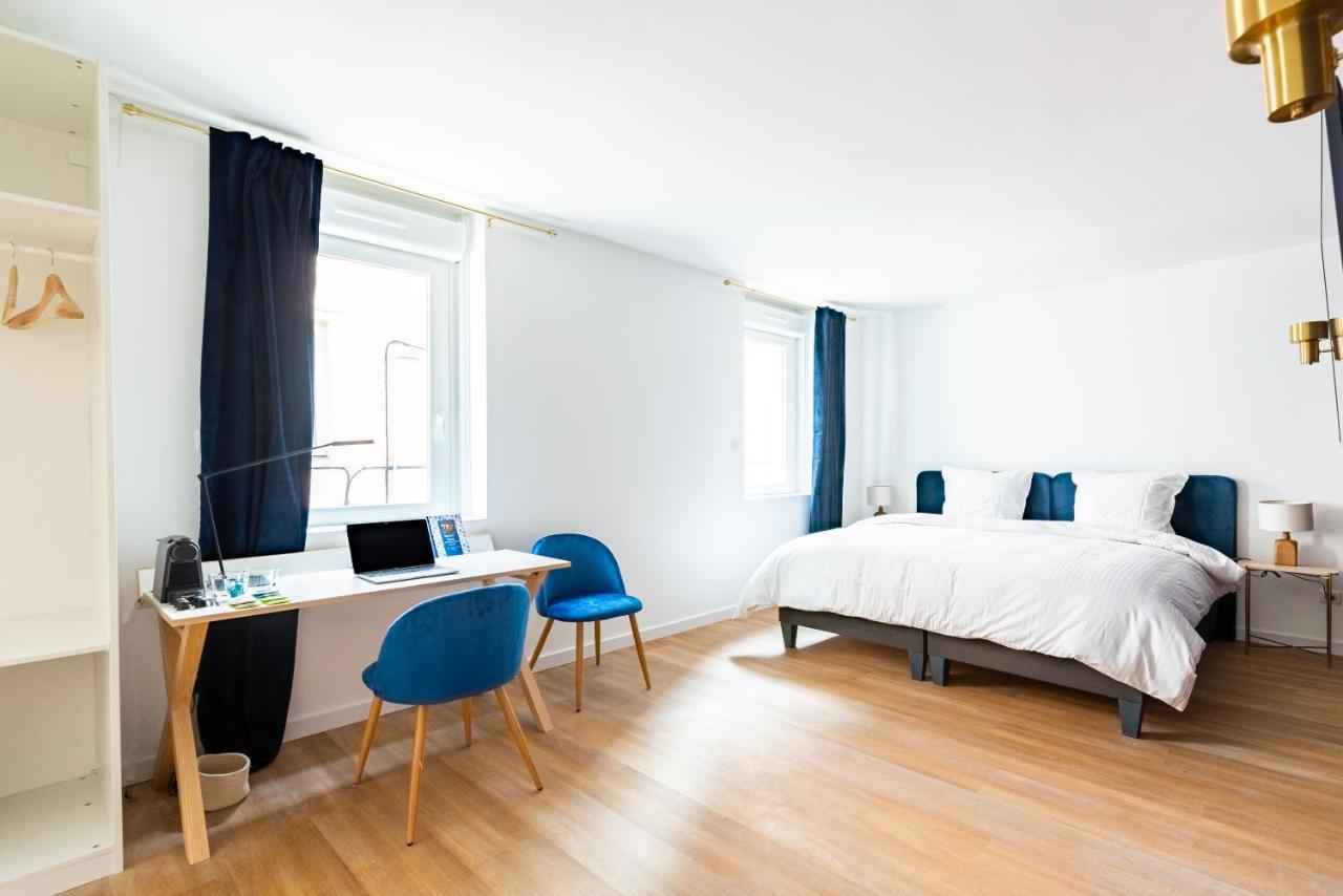 Apartamento Calme & Chic Bleu - Proche Gare Et Centre Dijon Exterior foto